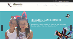 Desktop Screenshot of elevationdancestudio.com