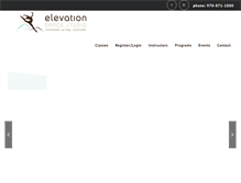 Tablet Screenshot of elevationdancestudio.com